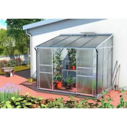 Anlehn-gewächshausbausatz Ida 5200 Hkp 4mm, Alu