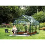 Möbelix Gewächshausbausatz Diana 9900 9,9 M2 Metall/glas Smaragdgrün
