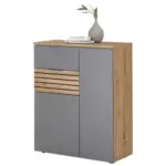 Möbelix Schuhschrank Milan Grau/eiche Dekor B: 85 Cm