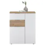 Möbelix Kommode 85 Cm Milan, Weiß/eiche Dekor