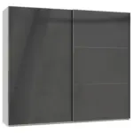 Möbelix Schwebetürenschrank B: 200 Cm Level Grau/weiß