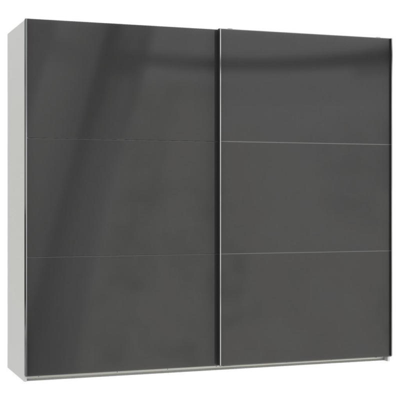 Schwebetürenschrank B: 250 Cm Level Grau/weiß