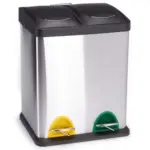 Möbelix Treteimer 16l Silberfarben Metall Lxbxh: 31x26,5x39,5