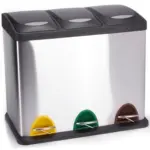 Möbelix Treteimer 24l Silberfarben Metall Lxbxh: 46x26,5x39,5 Cm