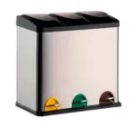 Möbelix Treteimer 60l Silberfarben Metall Lxbxh: 60,5x34x60,5 Cm
