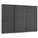 Möbelix Schwebetürenschrank B: 300 Cm Level Grau/weiß