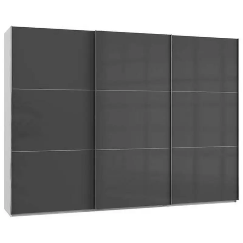 Schwebetürenschrank B: 300 Cm Level Grau/weiß
