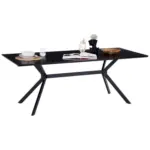 Möbelix Esstisch Aragon 200x90 Cm Schwarz