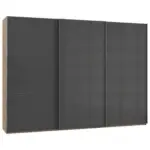 Möbelix Schwebetürenschrank B: 300 Cm Level Grau/eichefarben