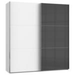 Möbelix Schwebetürenschrank B: 200 Cm Level Grau/weiß