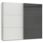 Möbelix Schwebetürenschrank B: 250 Cm Level Grau/weiß