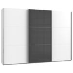 Möbelix Schwebetürenschrank B: 300 Cm Level Grau/weiß