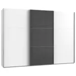 Möbelix Schwebetürenschrank B: 300 Cm Level Grau/weiß
