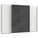 Möbelix Schwebetürenschrank B: 300 Cm Level Grau/weiß