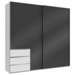Möbelix Schwebetürenschrank B: 250 Cm Level Grau/weiß