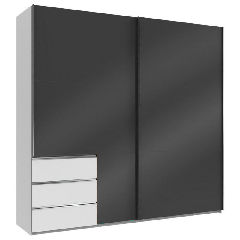 Schwebetürenschrank B: 250 Cm Level Grau/weiß