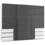 Möbelix Schwebetürenschrank B: 300 Cm Level Grau/weiß
