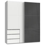 Möbelix Schwebetürenschrank B: 200 Cm Level 36c Grau/weiß