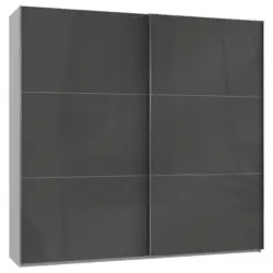 Schwebetürenschrank B: 250 Cm Level 36c Grau/weiß