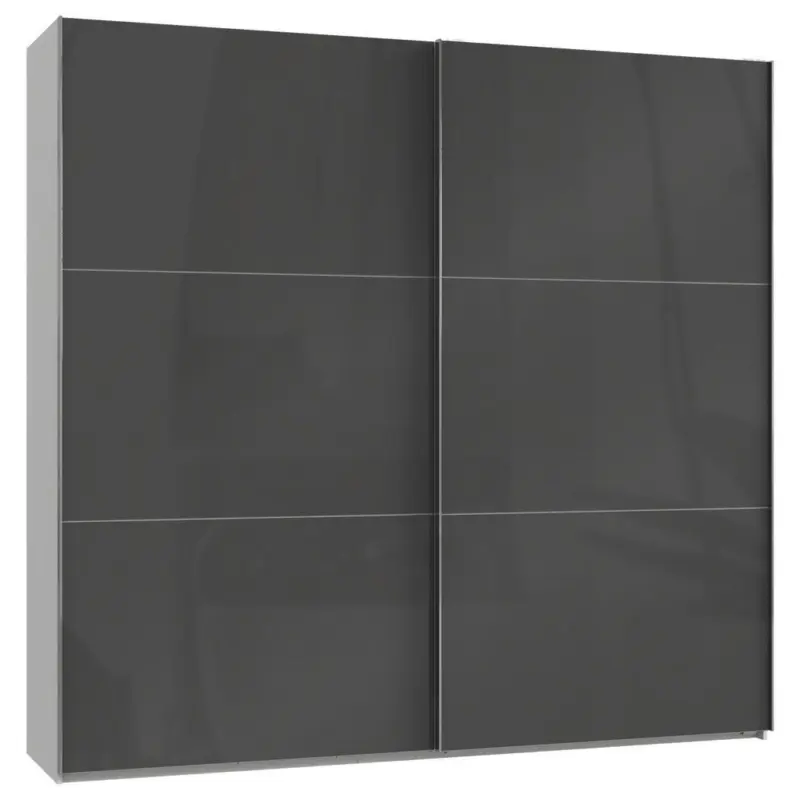 Schwebetürenschrank B: 250 Cm Level 36c Grau/weiß