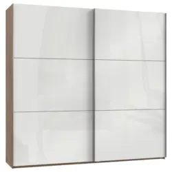 Schwebetürenschrank B: 250 Cm Level 36c Weiß/eiche Dekor