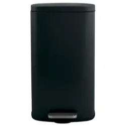 Treteimer Akira 50l Schwarz Metall Lxbxh: 42,7x29,7x64,3 Cm