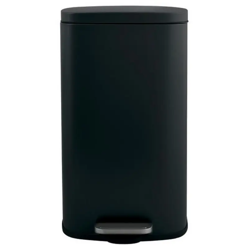 Treteimer Akira 50l Schwarz Metall Lxbxh: 42,7x29,7x64,3 Cm