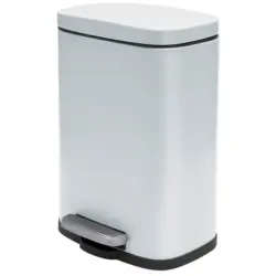 Treteimer Akira 12l Wei&szlig; Metall Lxbxh: 28x19,3x37,9 Cm