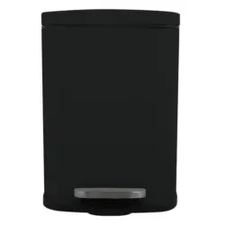 Treteimer Akira 12l Schwarz Metall Lxbxh: 28x19,3x37,9 Cm