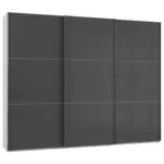 Möbelix Schwebetürenschrank B: 300 Cm Level 36c Grau/weiß