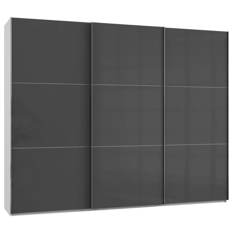 Schwebetürenschrank B: 300 Cm Level 36c Grau/weiß