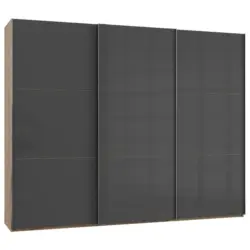 Schwebetürenschrank B: 300 Cm Level 36c Grau/eiche Dekor