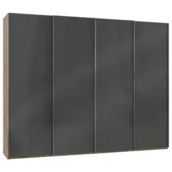 Schwebet&uuml;renschrank B: 300 Cm Level 36c Grau/eiche Dekor