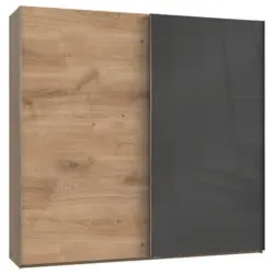 Schwebet&uuml;renschrank B: 250 Cm Level 36c Grau/eiche Dekor