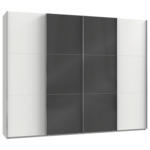 Möbelix Schwebetürenschrank B: 300 Cm Level 36c Grau/weiß