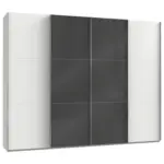 Möbelix Schwebetürenschrank B: 300 Cm Level 36c Grau/weiß