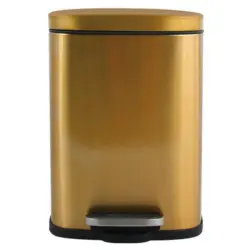 Treteimer Akira 5l Goldfarben Metall LxBxH: 21,4x17,6x30 cm