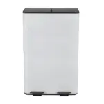 Möbelix Treteimer Aliya Weiß Metall 60l Weiß Lxbxh: 45x30x71 Cm