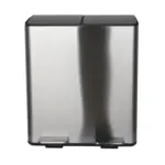 Möbelix Treteimer Aliya 40l Silberfarben Metall Lxbxh: 45x30x51 Cm