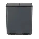 Möbelix Treteimer Aliya 40l Dunkelgrau Metall Lxbxh: 45x30x51 Cm