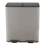 Möbelix Treteimer Aliya 40l Taupe Metall Lxbxh: 45x30x51