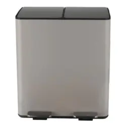 Treteimer Aliya 40l Taupe Metall Lxbxh: 45x30x51