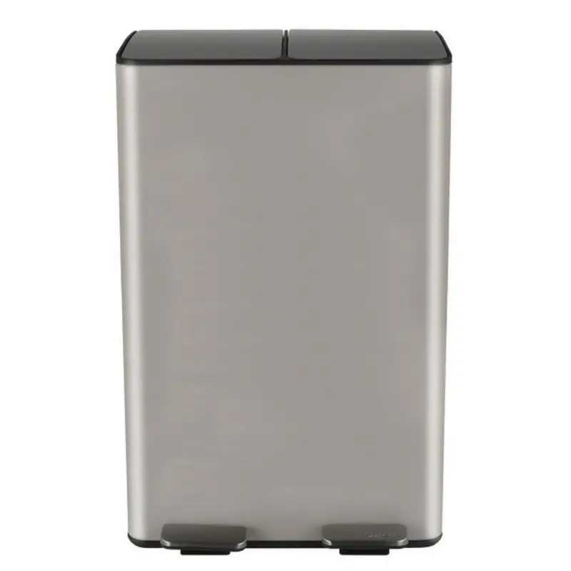 Treteimer Aliya 60l Taupe Metall Lxbxh: 45x30x71 Cm