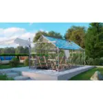 Möbelix Gewächshausbausatz Meridian 2 11500 11,5 M2 Glas/metall