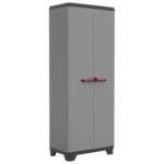 Möbelix Mehrzweckschrank Stilo Tall Grau/Rot/Schwarz BxH: 68x173cm