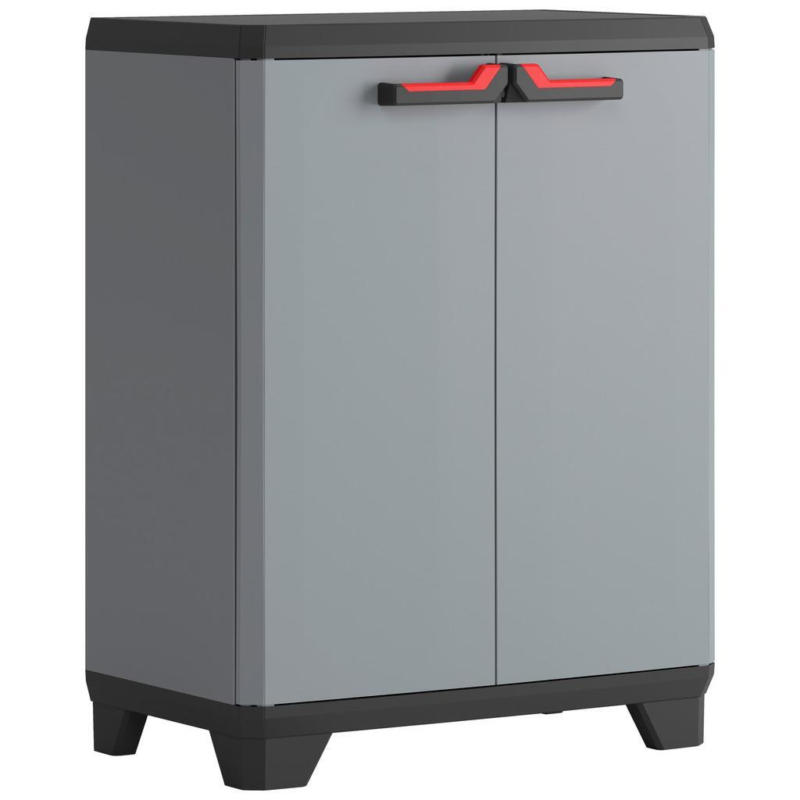 Mehrzweckschrank Stilo Grau/rot/schwarz Bxh: 68x90 Cm