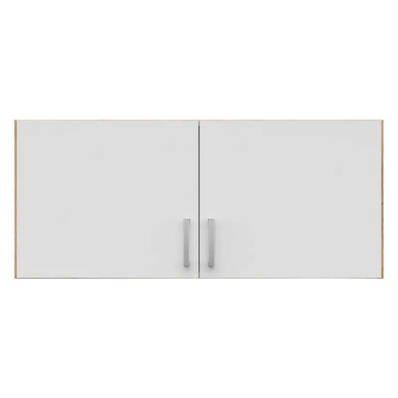 Aufsatzschrank B: 91 cm Brando, Eiche Dekor/Weiß