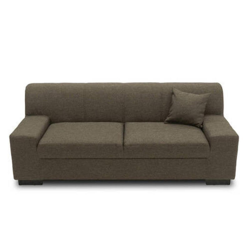 3-Sitzer-Sofa Norma Grau/Braun Webstoff