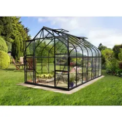 Gewächshaus 263,5x254,5x445 cm Aluminium