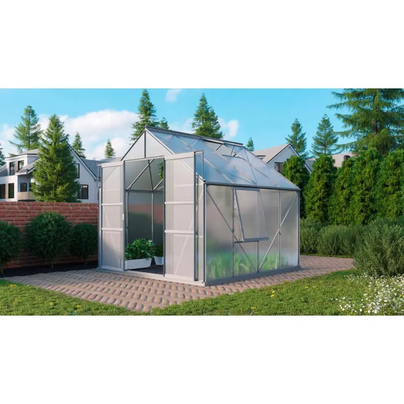 Gewächshausbausatz Meridian 2 6700 6,7 M2 Metall/kunststoff
